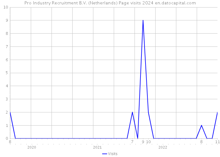 Pro Industry Recruitment B.V. (Netherlands) Page visits 2024 