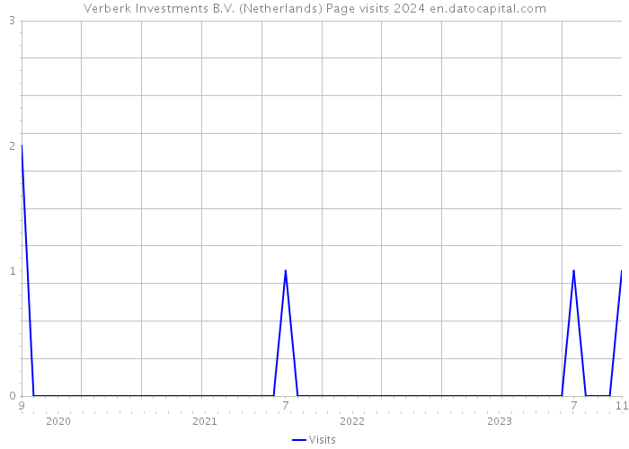 Verberk Investments B.V. (Netherlands) Page visits 2024 