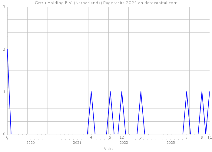 Getru Holding B.V. (Netherlands) Page visits 2024 