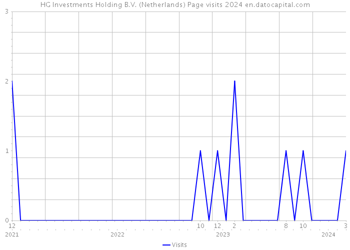 HG Investments Holding B.V. (Netherlands) Page visits 2024 