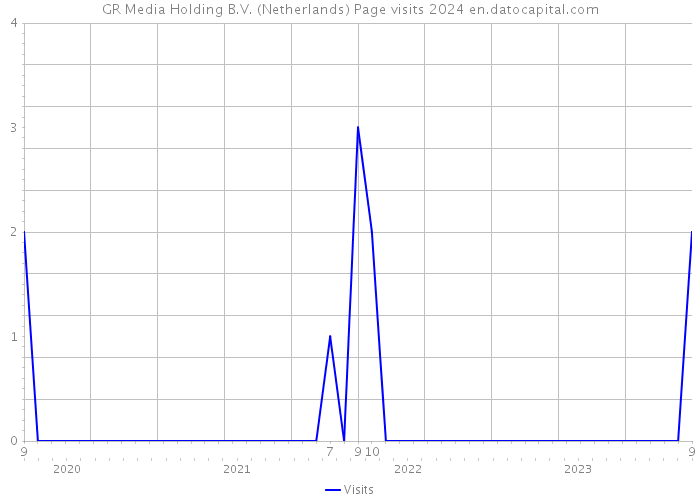 GR Media Holding B.V. (Netherlands) Page visits 2024 