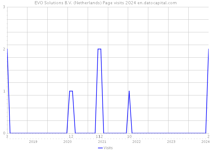 EVO Solutions B.V. (Netherlands) Page visits 2024 