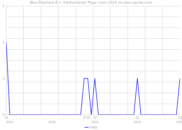 Blue Elephant B.V. (Netherlands) Page visits 2024 