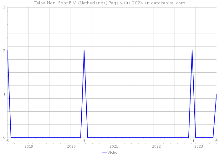 Talpa Non-Spot B.V. (Netherlands) Page visits 2024 