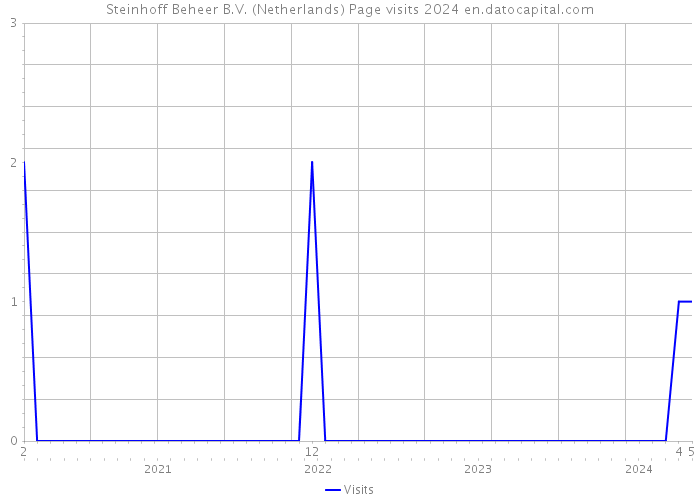 Steinhoff Beheer B.V. (Netherlands) Page visits 2024 