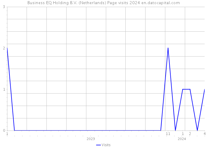Business EQ Holding B.V. (Netherlands) Page visits 2024 