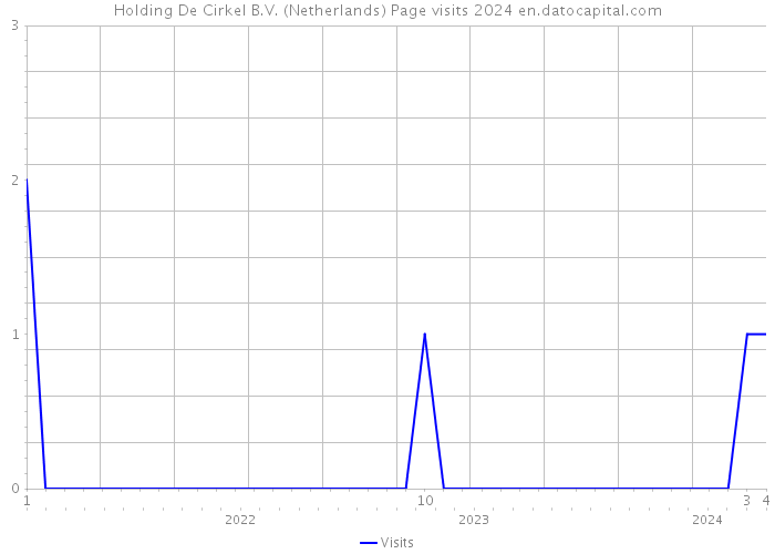 Holding De Cirkel B.V. (Netherlands) Page visits 2024 