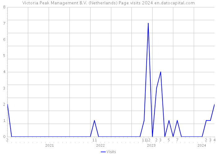 Victoria Peak Management B.V. (Netherlands) Page visits 2024 