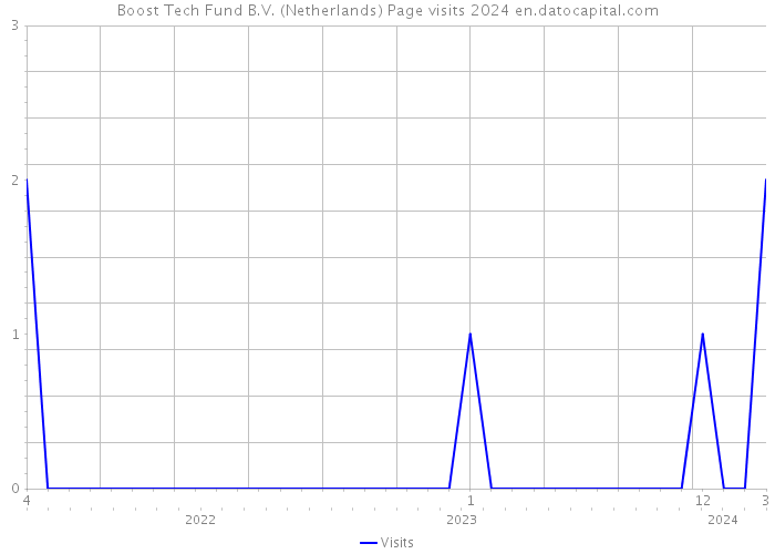 Boost Tech Fund B.V. (Netherlands) Page visits 2024 