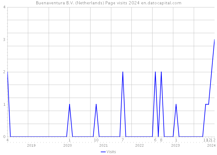 Buenaventura B.V. (Netherlands) Page visits 2024 
