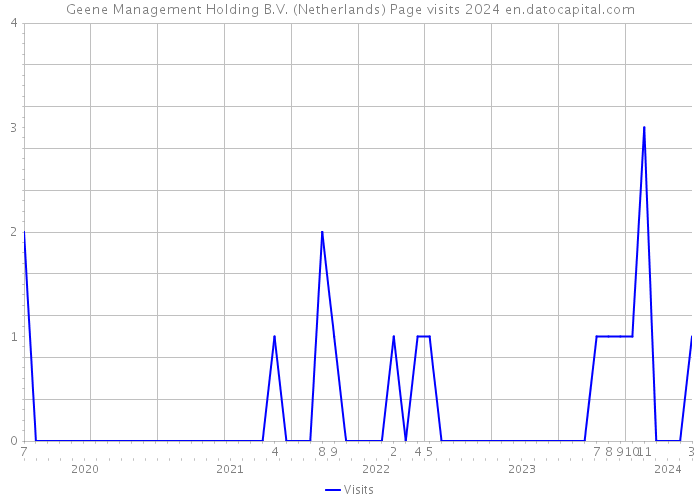 Geene Management Holding B.V. (Netherlands) Page visits 2024 