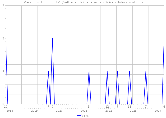 Markhorst Holding B.V. (Netherlands) Page visits 2024 