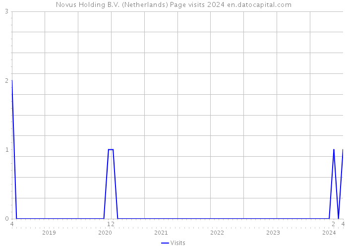 Novus Holding B.V. (Netherlands) Page visits 2024 
