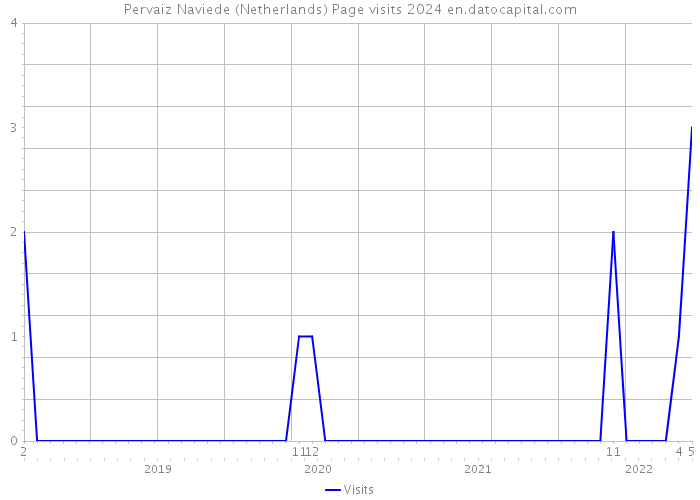 Pervaiz Naviede (Netherlands) Page visits 2024 
