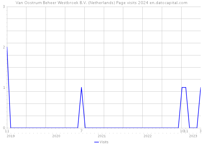 Van Oostrum Beheer Westbroek B.V. (Netherlands) Page visits 2024 