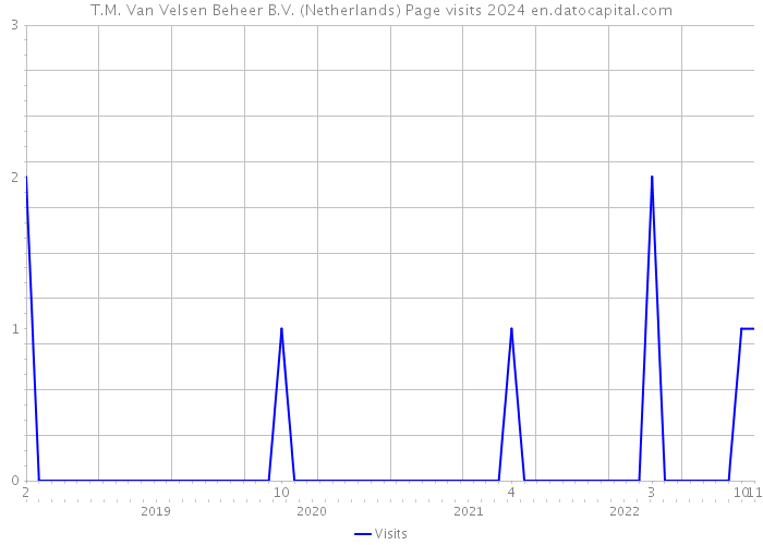 T.M. Van Velsen Beheer B.V. (Netherlands) Page visits 2024 
