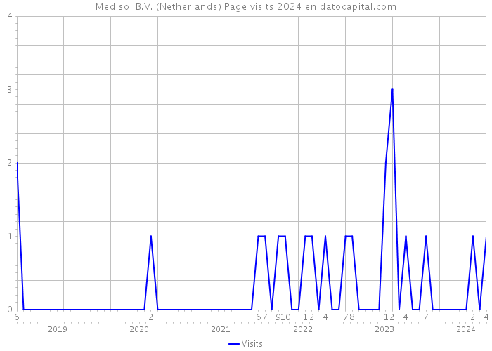 Medisol B.V. (Netherlands) Page visits 2024 