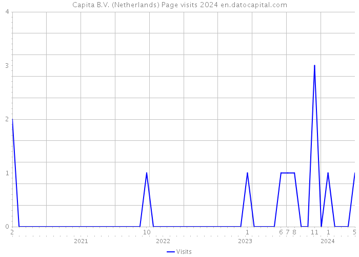 Capita B.V. (Netherlands) Page visits 2024 
