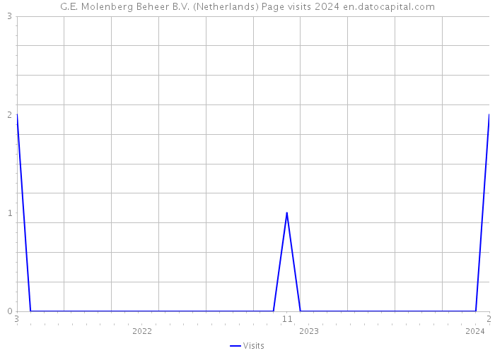 G.E. Molenberg Beheer B.V. (Netherlands) Page visits 2024 