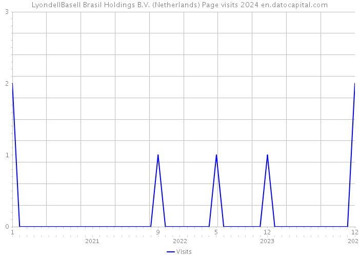 LyondellBasell Brasil Holdings B.V. (Netherlands) Page visits 2024 