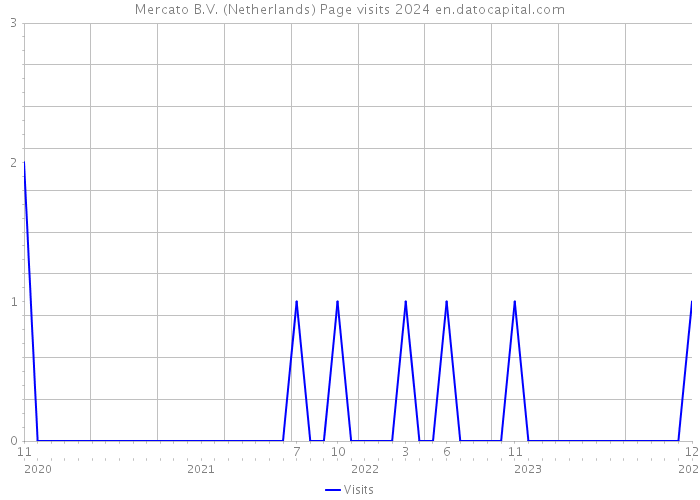Mercato B.V. (Netherlands) Page visits 2024 