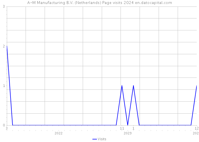 A-M Manufacturing B.V. (Netherlands) Page visits 2024 