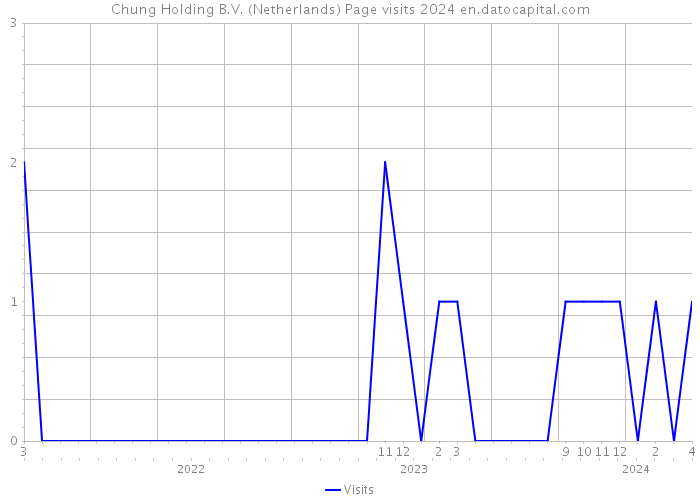 Chung Holding B.V. (Netherlands) Page visits 2024 