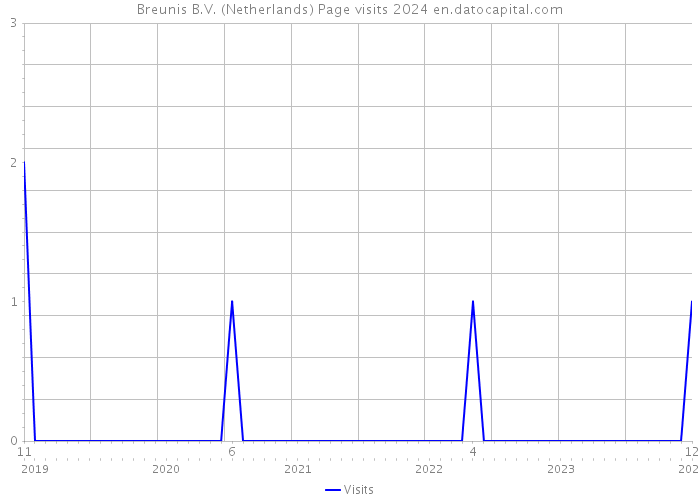 Breunis B.V. (Netherlands) Page visits 2024 