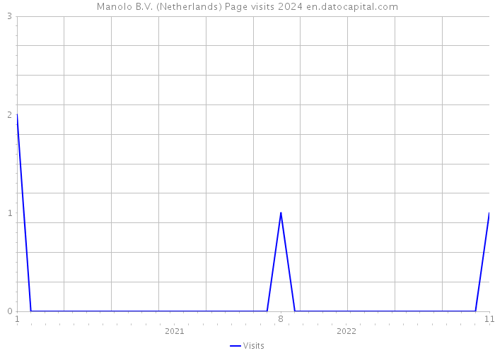 Manolo B.V. (Netherlands) Page visits 2024 