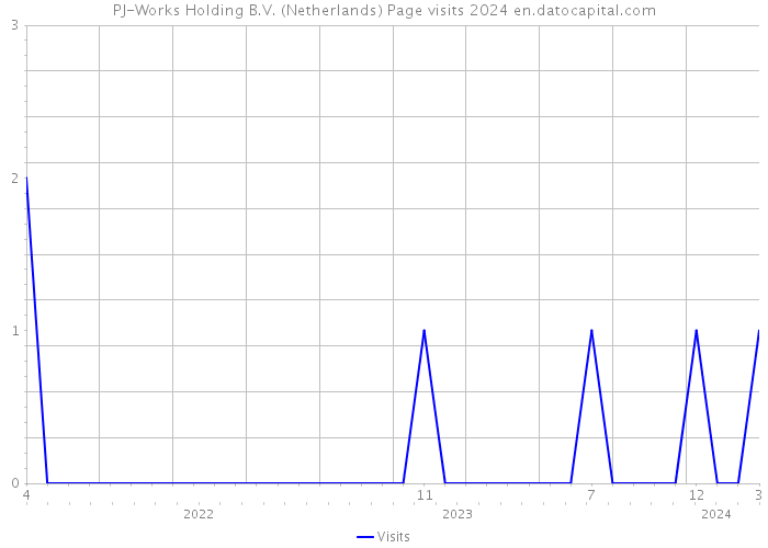 PJ-Works Holding B.V. (Netherlands) Page visits 2024 