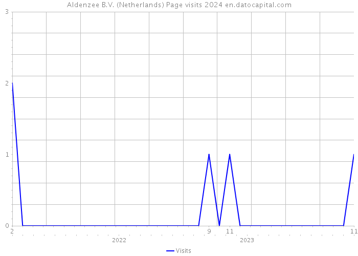 Aldenzee B.V. (Netherlands) Page visits 2024 