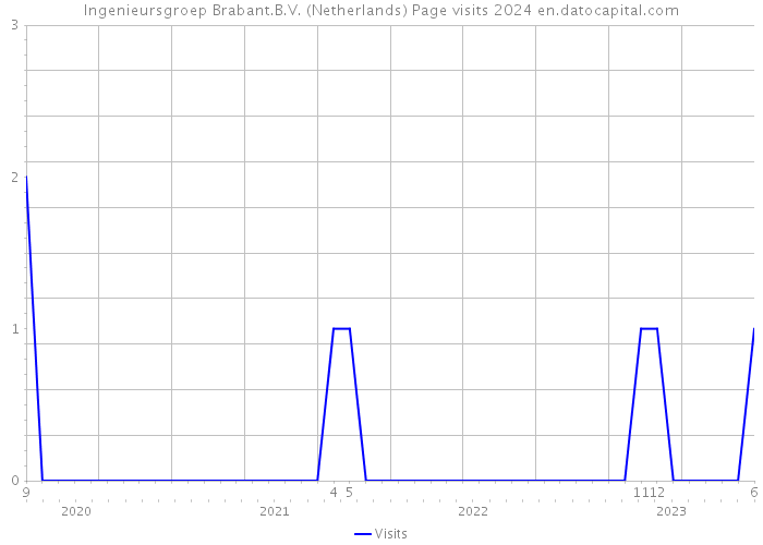 Ingenieursgroep Brabant.B.V. (Netherlands) Page visits 2024 