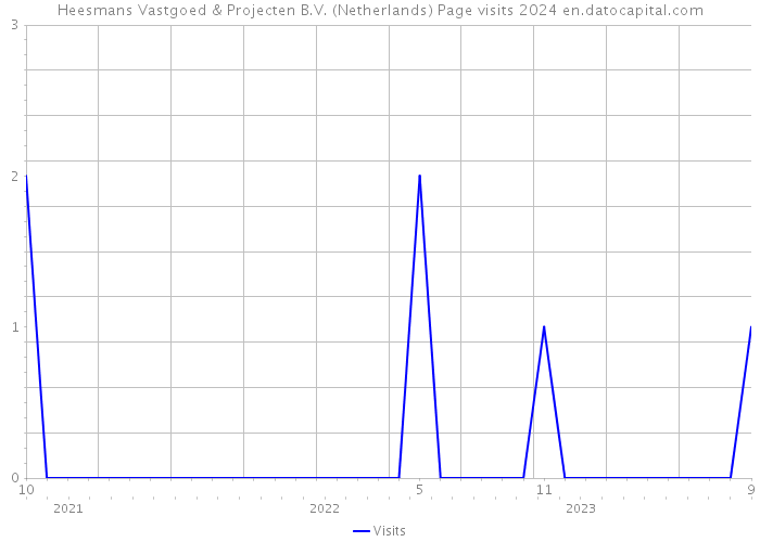 Heesmans Vastgoed & Projecten B.V. (Netherlands) Page visits 2024 