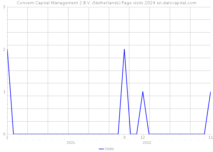 Convent Capital Management 2 B.V. (Netherlands) Page visits 2024 