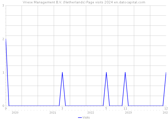 Vriese Management B.V. (Netherlands) Page visits 2024 