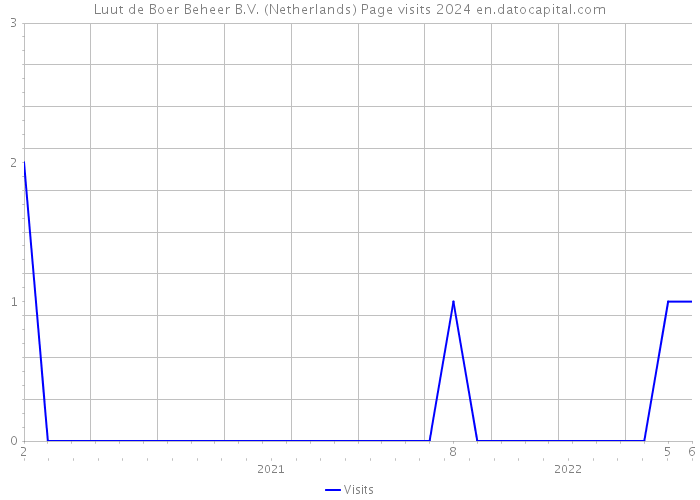 Luut de Boer Beheer B.V. (Netherlands) Page visits 2024 