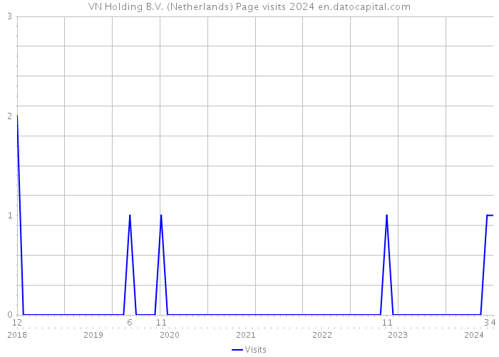 VN Holding B.V. (Netherlands) Page visits 2024 
