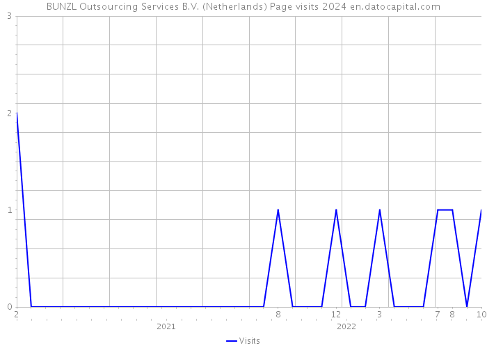 BUNZL Outsourcing Services B.V. (Netherlands) Page visits 2024 