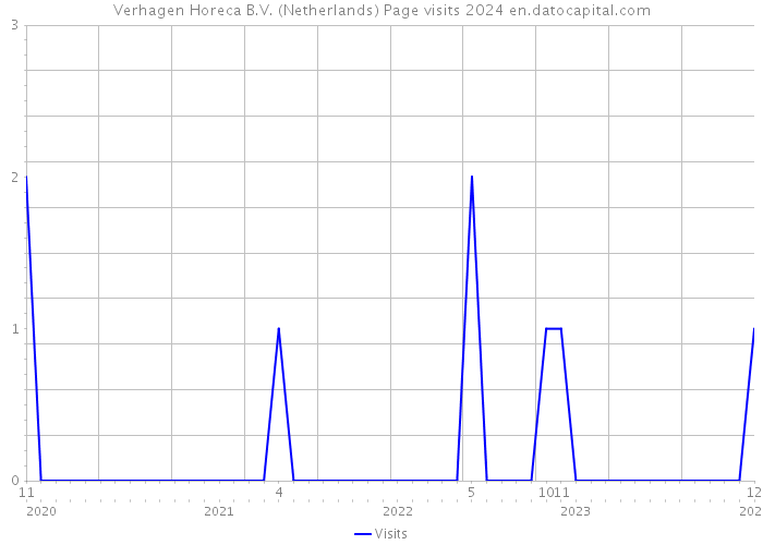 Verhagen Horeca B.V. (Netherlands) Page visits 2024 
