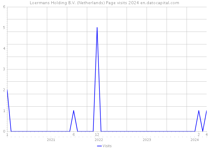 Loermans Holding B.V. (Netherlands) Page visits 2024 