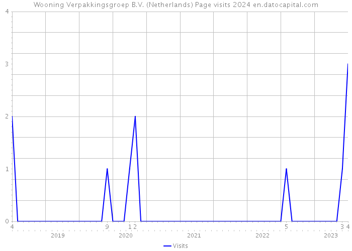 Wooning Verpakkingsgroep B.V. (Netherlands) Page visits 2024 