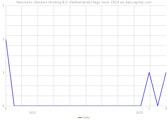 Henckens-Senders Holding B.V. (Netherlands) Page visits 2024 
