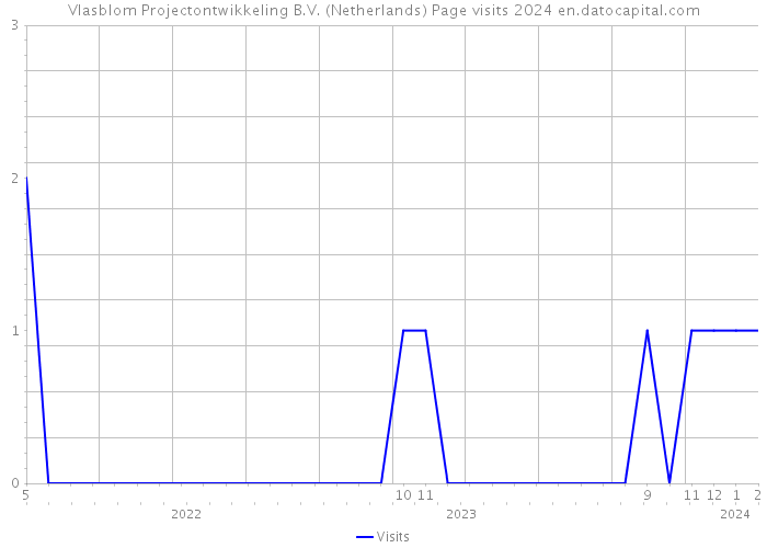 Vlasblom Projectontwikkeling B.V. (Netherlands) Page visits 2024 