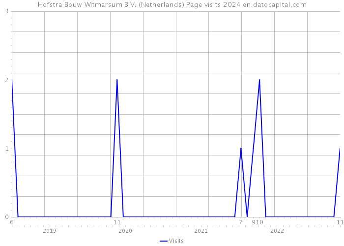 Hofstra Bouw Witmarsum B.V. (Netherlands) Page visits 2024 