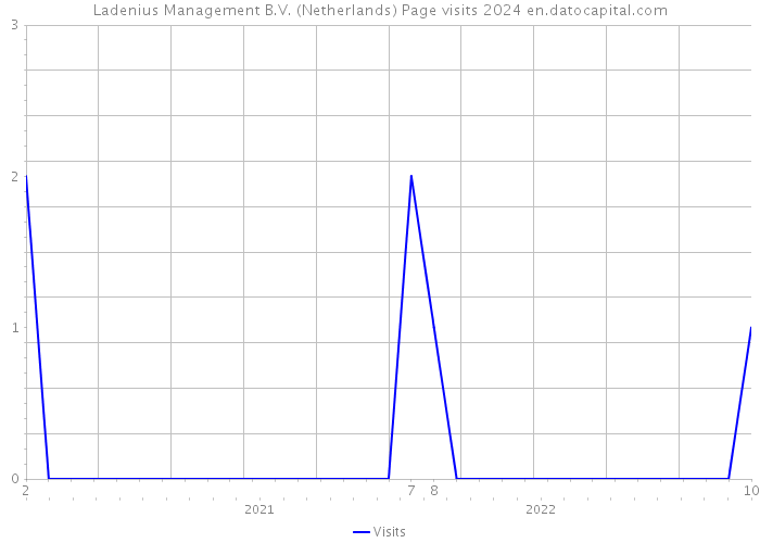 Ladenius Management B.V. (Netherlands) Page visits 2024 