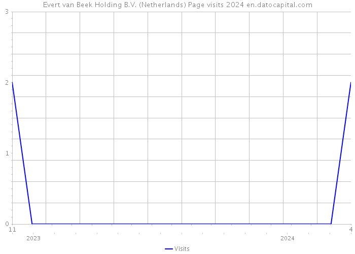 Evert van Beek Holding B.V. (Netherlands) Page visits 2024 