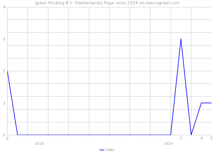 Jaden Holding B.V. (Netherlands) Page visits 2024 