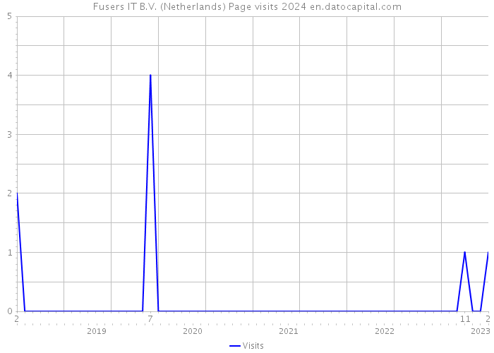 Fusers IT B.V. (Netherlands) Page visits 2024 