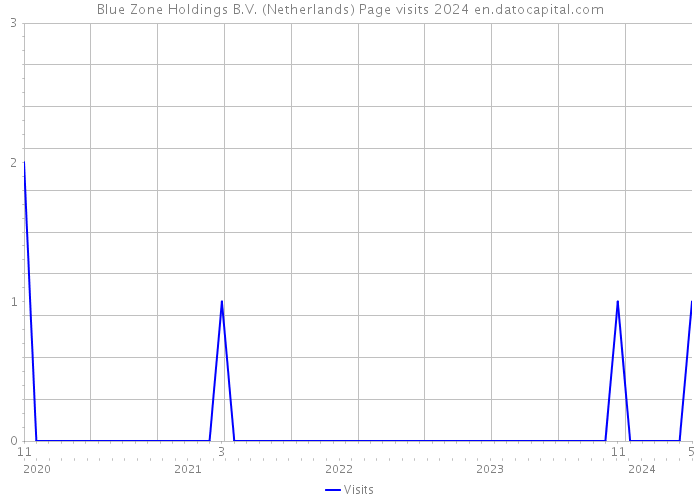 Blue Zone Holdings B.V. (Netherlands) Page visits 2024 