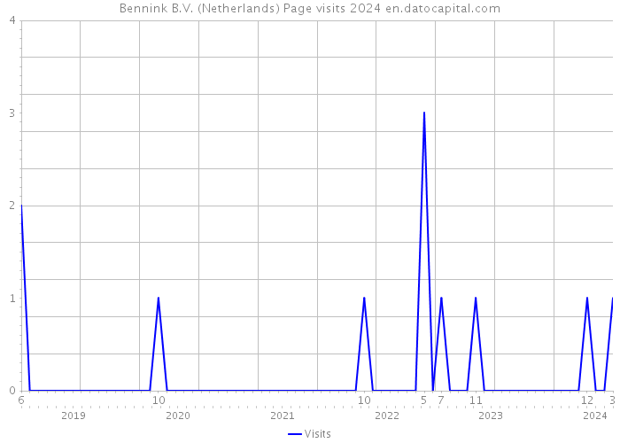 Bennink B.V. (Netherlands) Page visits 2024 